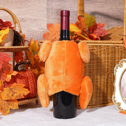 Thanksgiving Festival Turkey Shape Bottle Cover