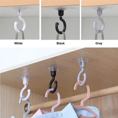 1/3/10 Pieces Transparent 360° Rotatable Ceiling Hook