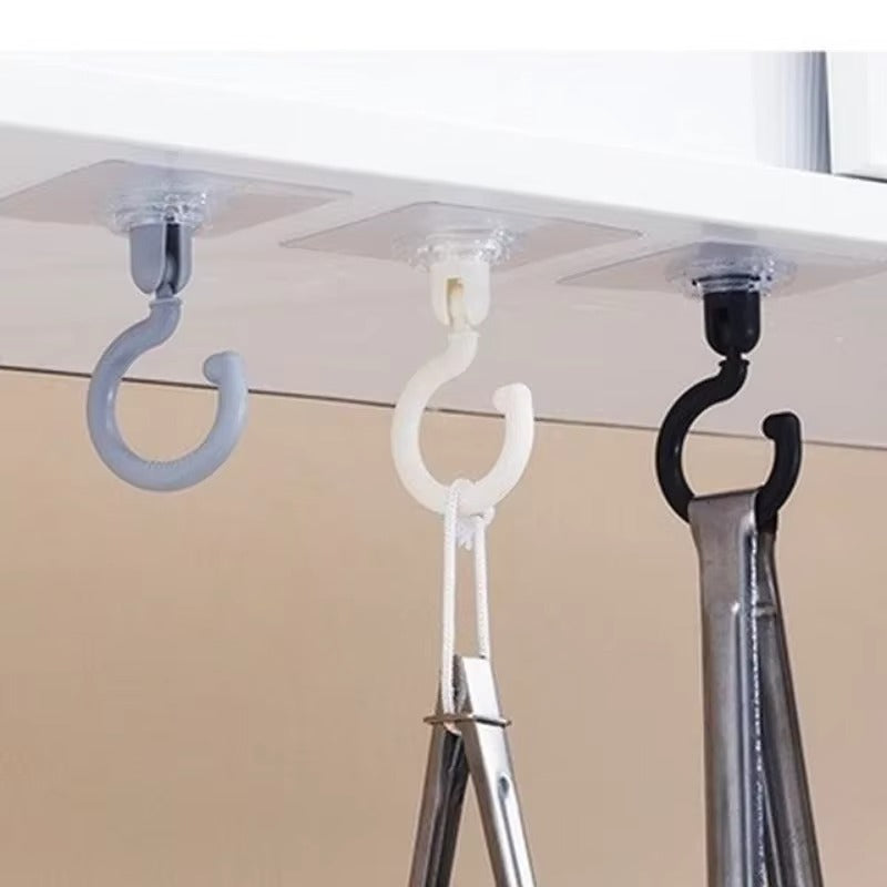 1/3/10 Pieces Transparent 360° Rotatable Ceiling Hook