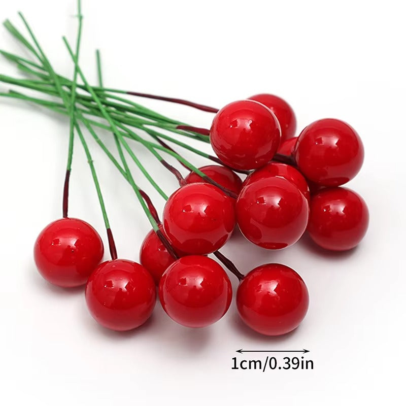 1000/50x Mini Artificial Red Berries