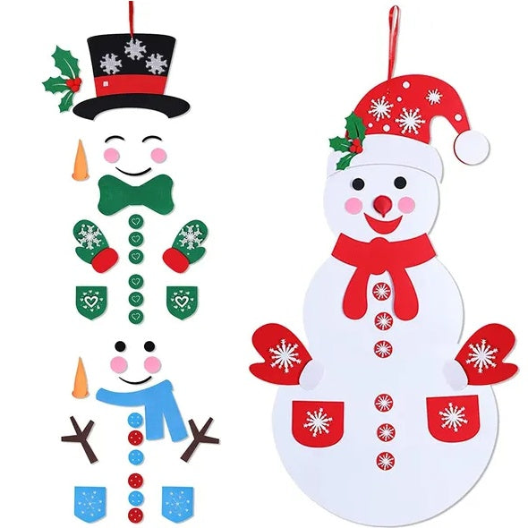 Felt Christmas Snowman Set | 54 pcs