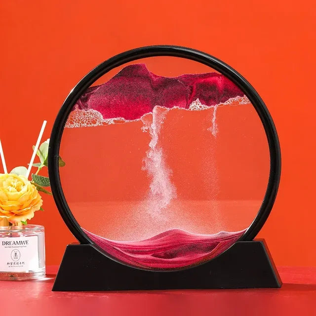 3D Moving Sand Art - Liquid Hourglass