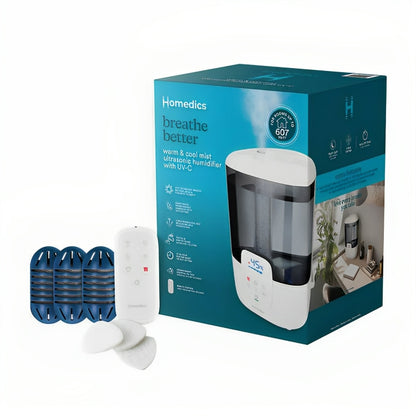 Homedics 2G Ultrasonic Humidifier - UV-C Tech