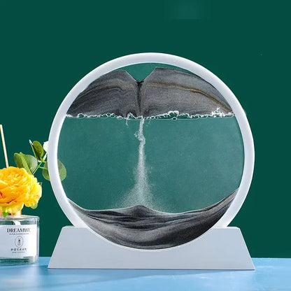 3D Moving Sand Art - Liquid Hourglass