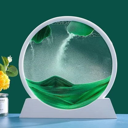 3D Moving Sand Art - Liquid Hourglass