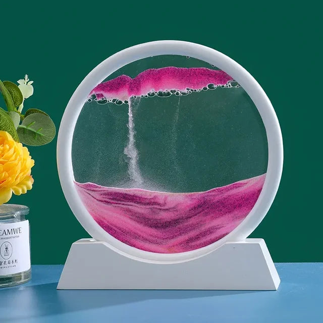 3D Moving Sand Art - Liquid Hourglass