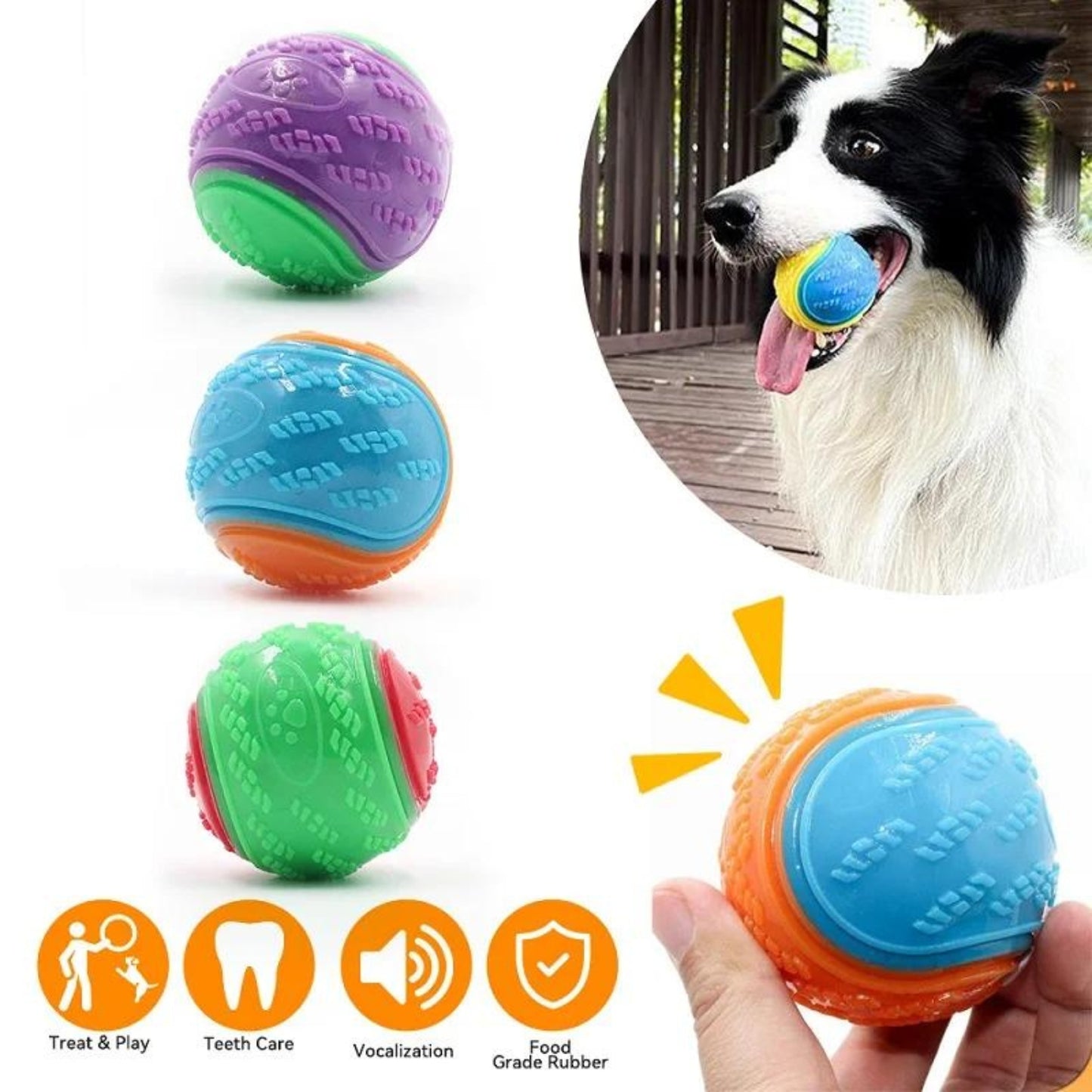 Durable Dog Delight: Bite-Resistant Rubber Training Ball