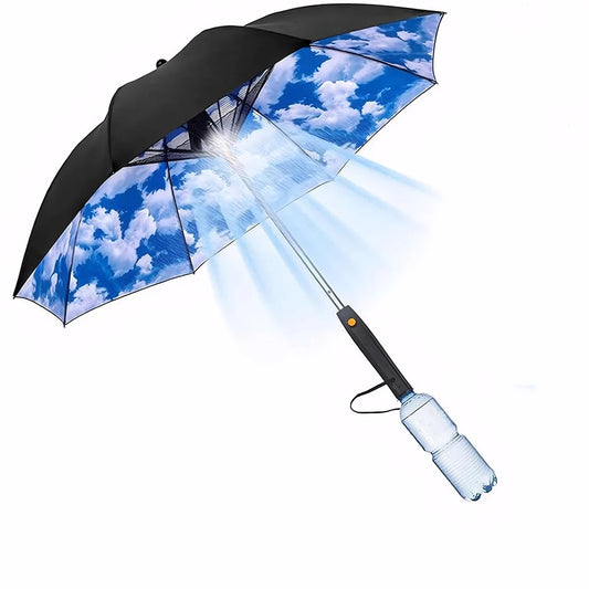 3-in-1 Umbrella with Fan, Spray and UV Protection