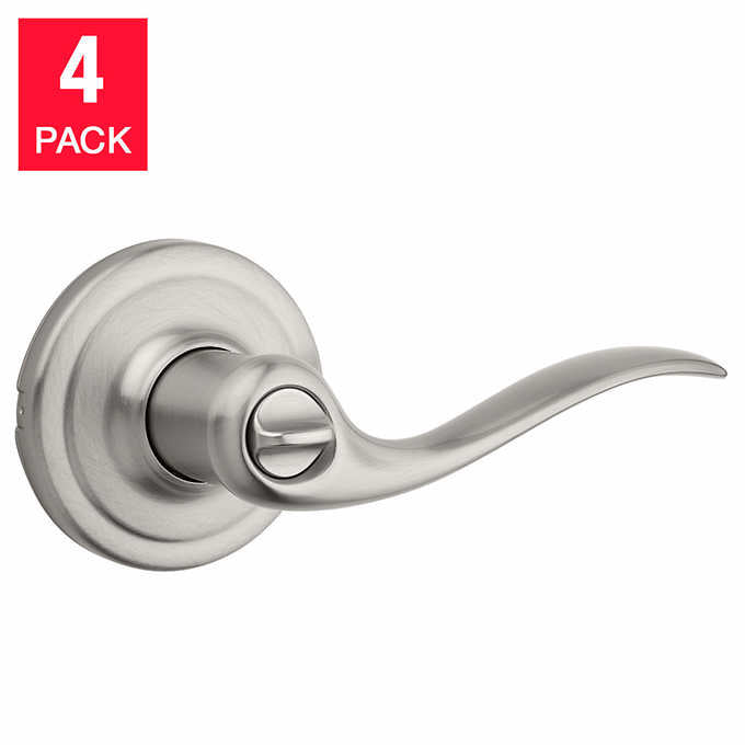 Kwikset Tustin Lever Door Handle, 4-pack