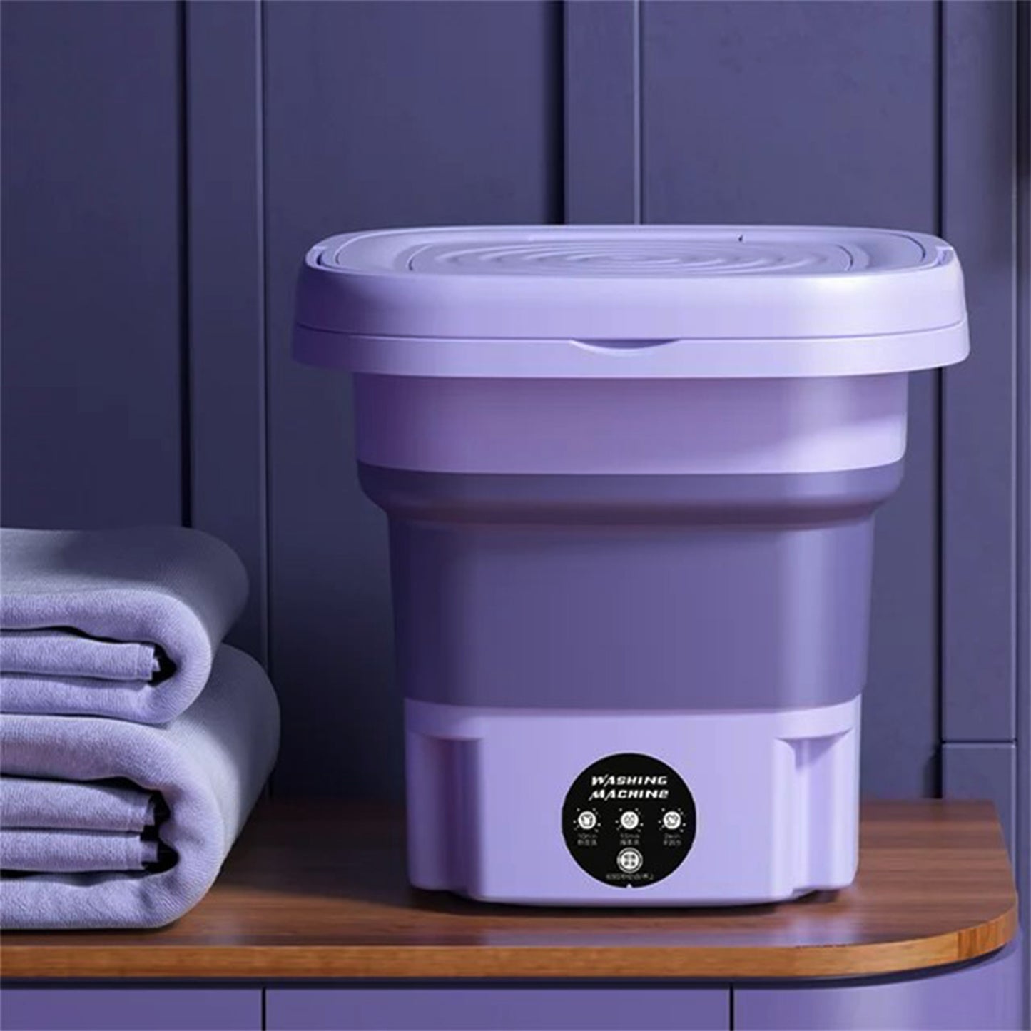 Portable 8L Foldable Washer - Efficient & Space-Saving