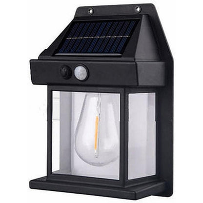 Elegant Solar Outdoor Wall Sconce Lantern with Motion Sensor