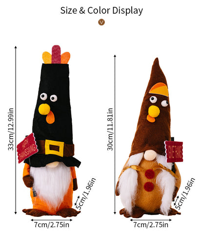 Thanksgiving Turkey Doll Ornaments