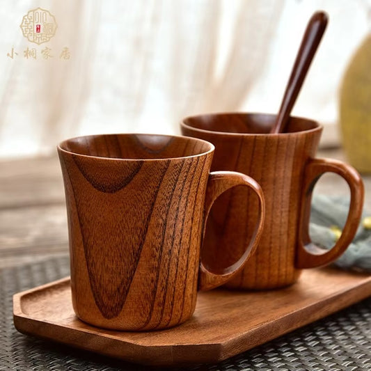 (1pc) Japanese Creative Jujube Wood Cup