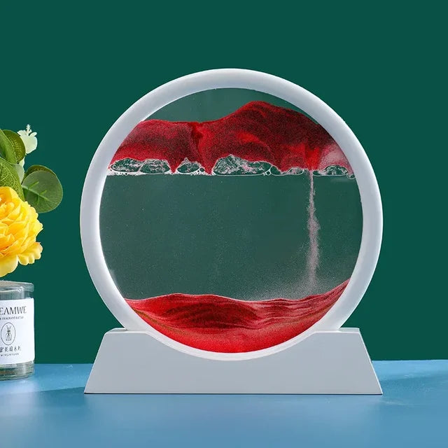 3D Moving Sand Art - Liquid Hourglass