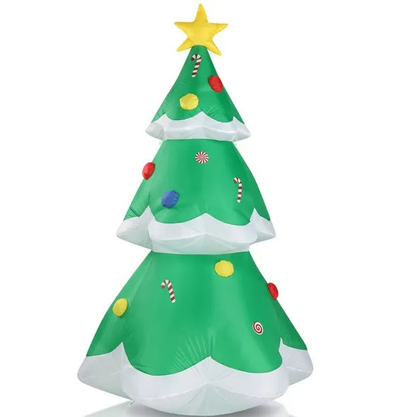 6.9 FT Lighted Christmas Inflatable Decoration | Inflatable Christmas Tree