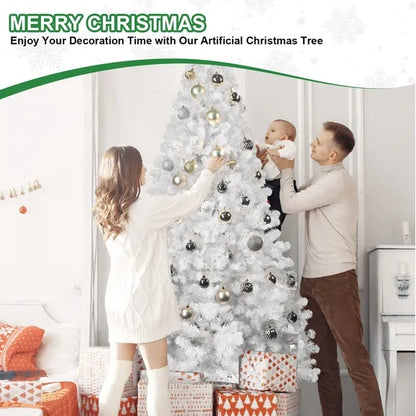 6ft PVC White Christmas Tree