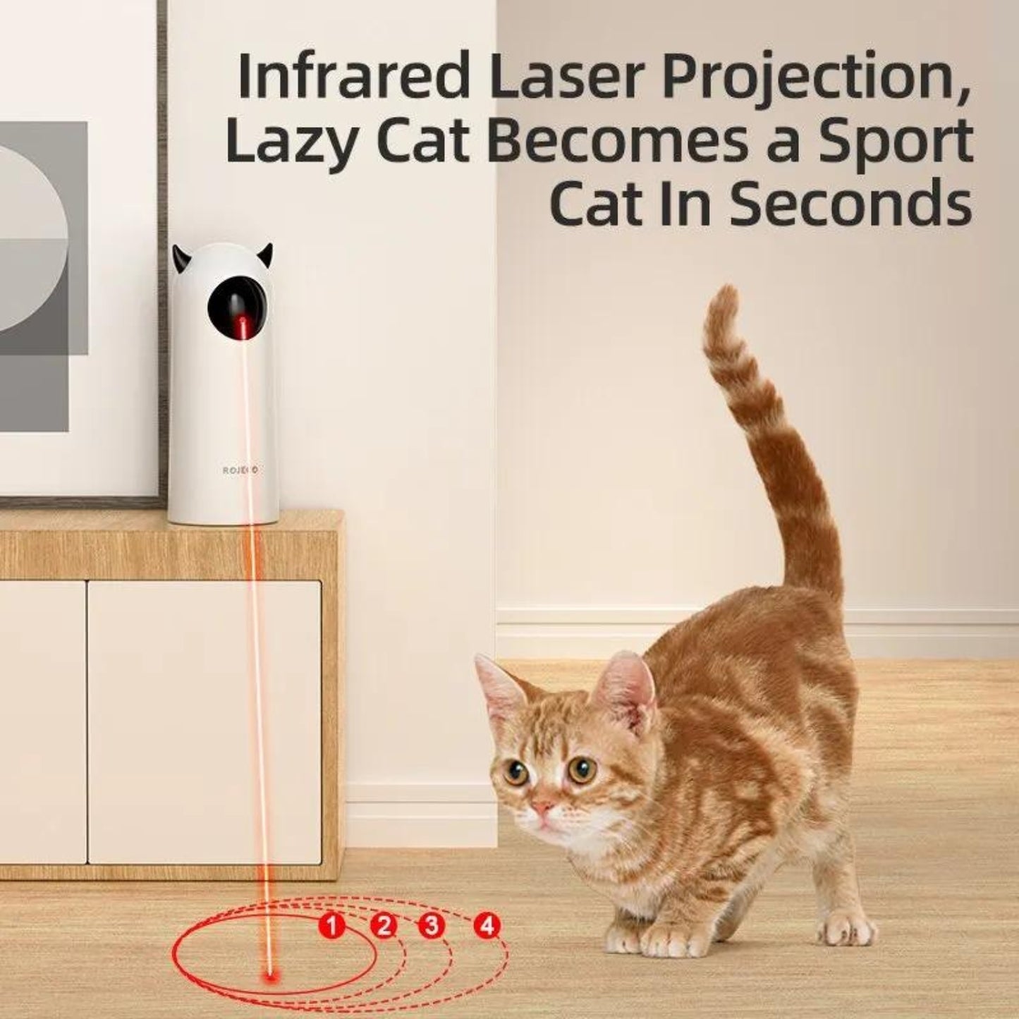 Interactive LED Laser Cat Toy