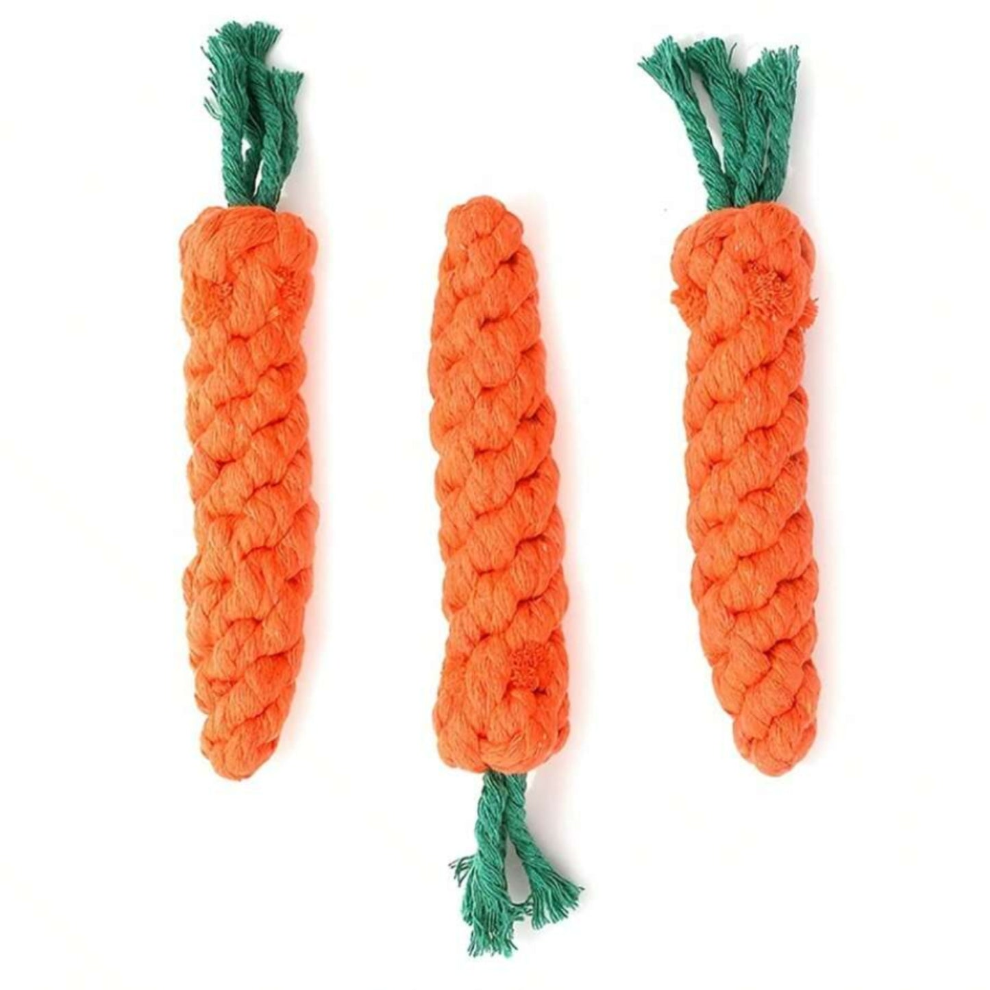 Carrot-Shape Cotton Pet Rope Toy for Puppies