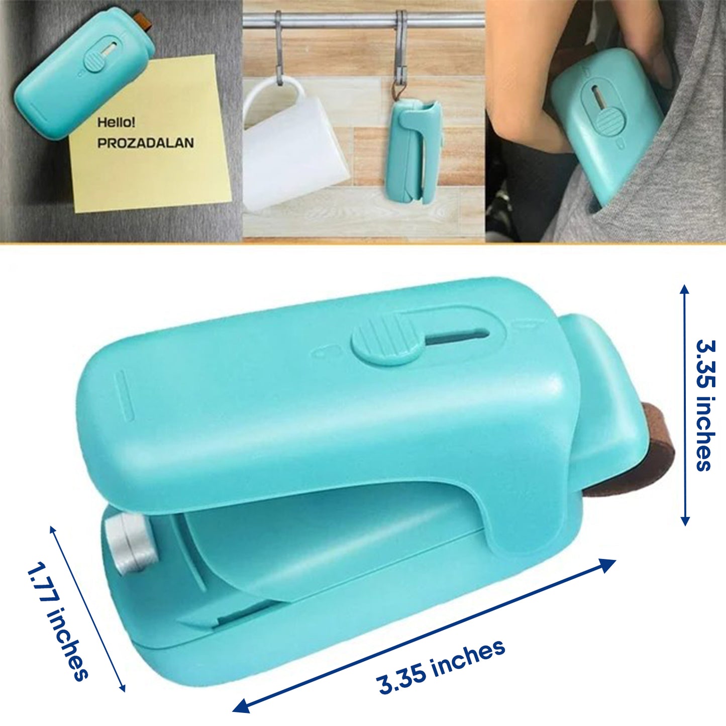 LMETJMA Handheld Vacuum Sealer - 2-in-1 Portable Sealer