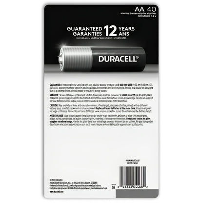 Duracell Coppertop AAA Alkaline Batteries, 40-count