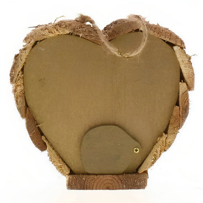 Heart-Shaped Love Shack Mini Bird House