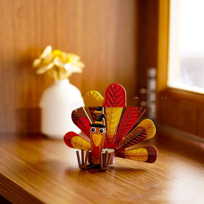 Thanksgiving Turkey Candlestick Alloy