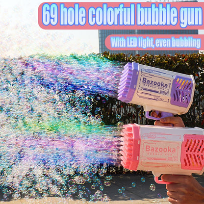 Bubble Gun Rocket 69 Holes With Light