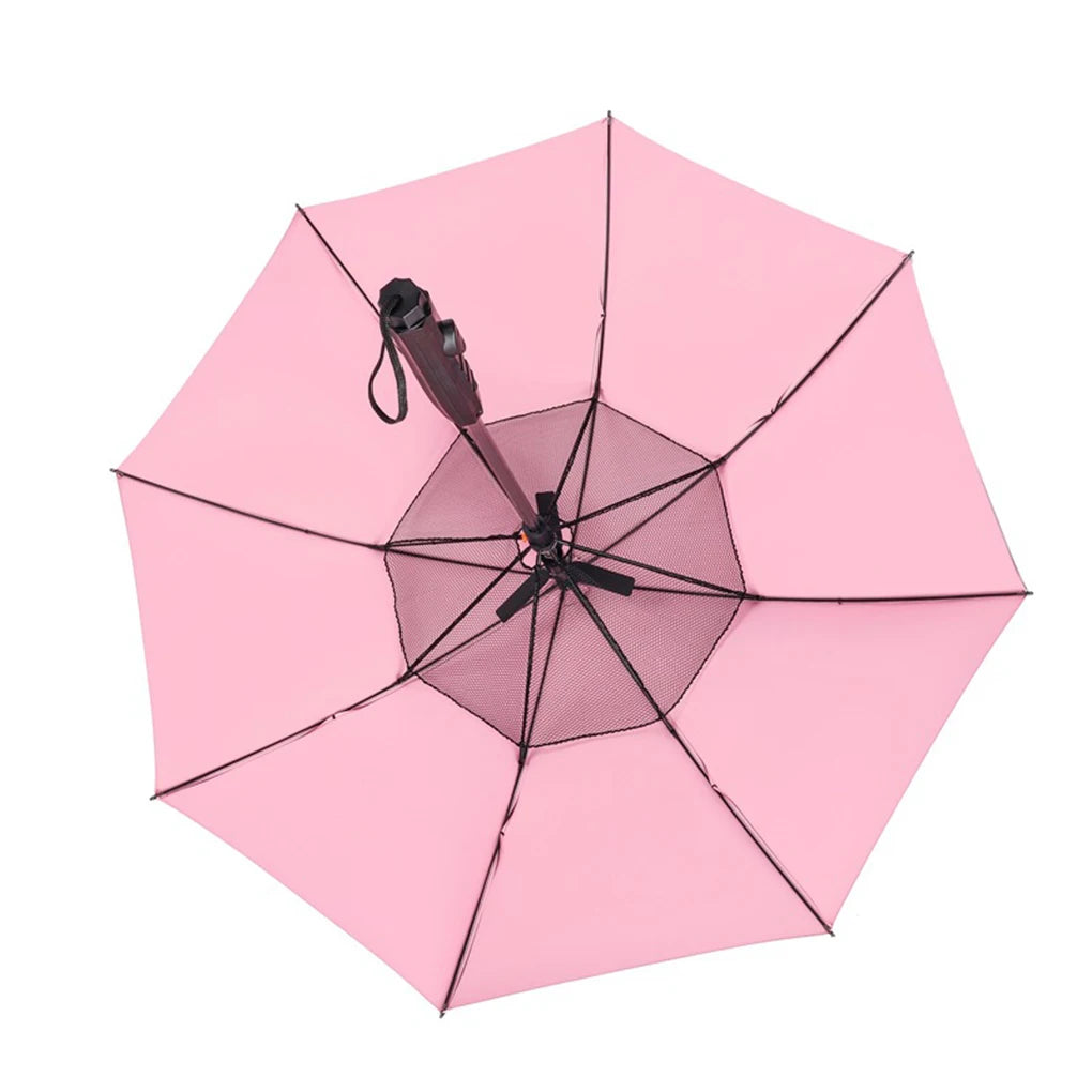 3-in-1 Umbrella with Fan, Spray and UV Protection