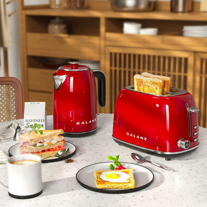 Galanz Retro 2 Slice Toaster and Electric Kettle