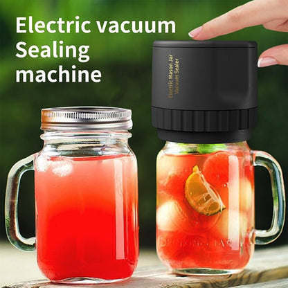 Mason Jar Vacuum Sealer Kit - Cordless & Automatic