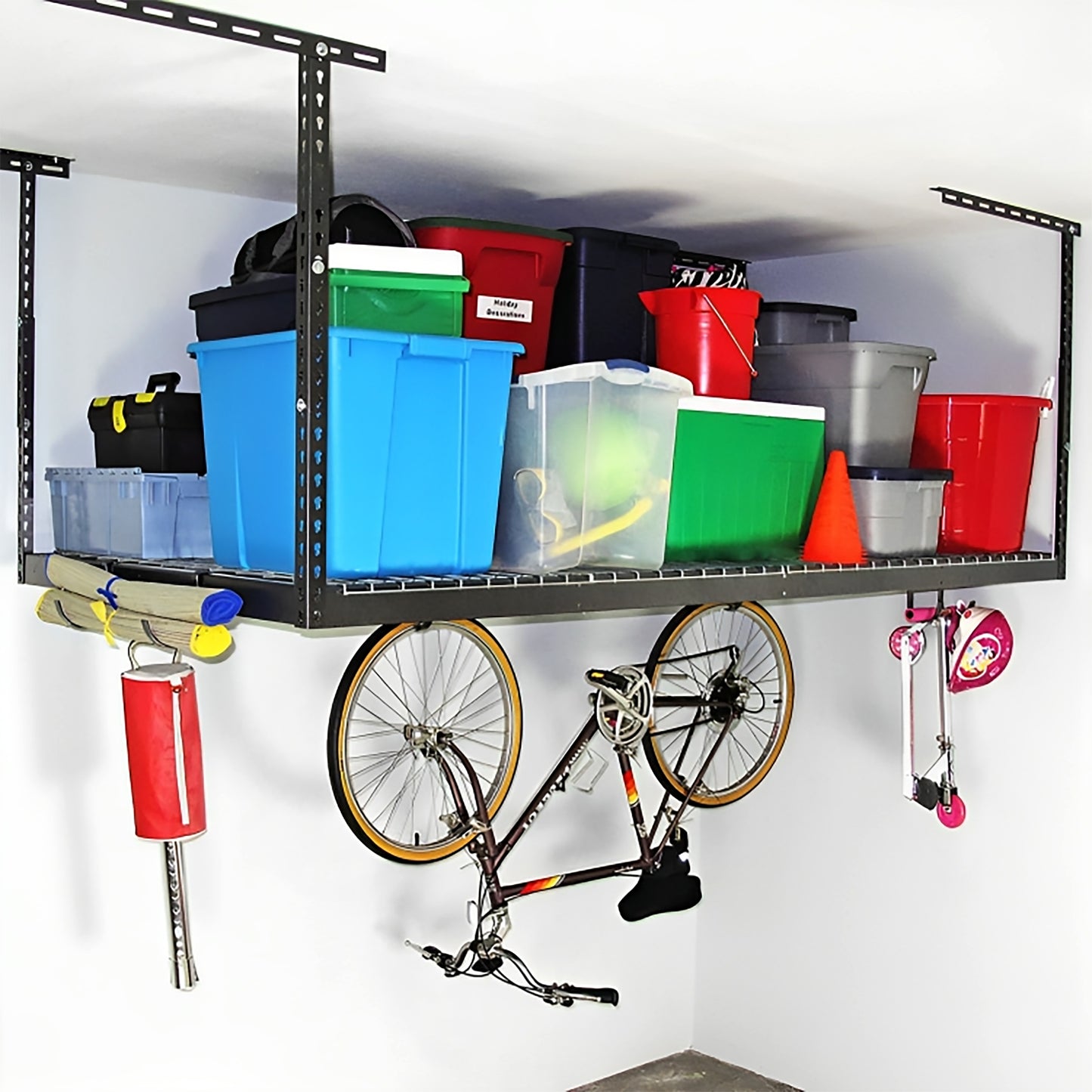 SafeRacks 4 ft. x 8 ft. garage overhead storage rack