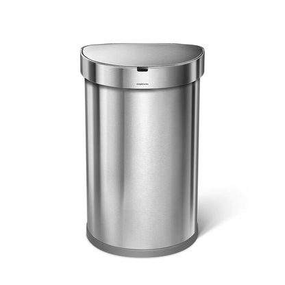 Simplehuman 45L Semi Round Sensor Can and 4.5L Step Can