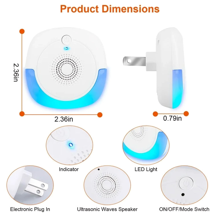 Ultrasonic Pest Repeller Plug-In, 6 Pack Solution