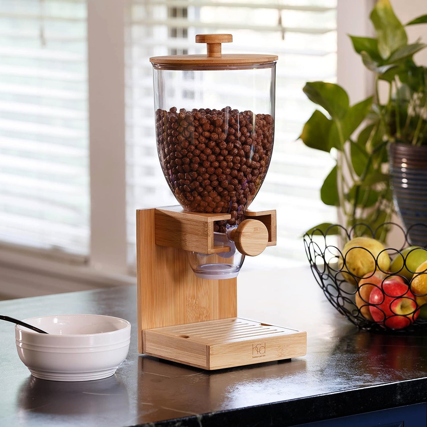 Honey-Can-Do Bamboo Cereal Dispenser