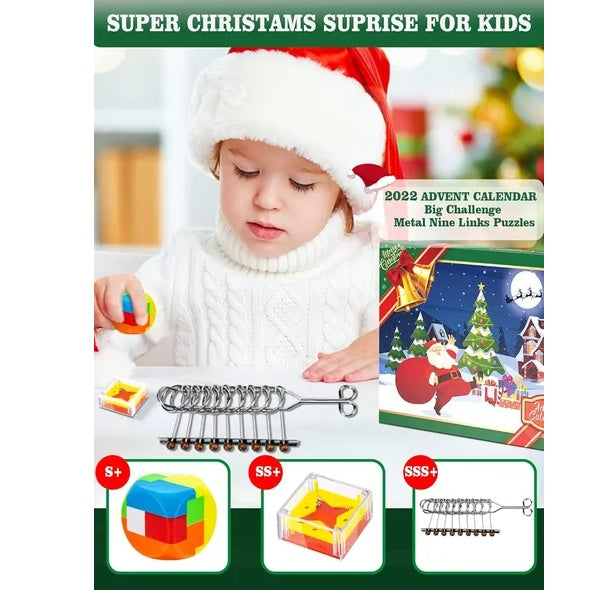 Christmas Gifts Brain Teaser Puzzles | 24 pcs