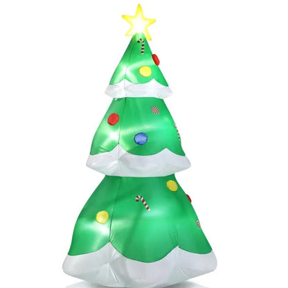 6.9 FT Lighted Christmas Inflatable Decoration | Inflatable Christmas Tree