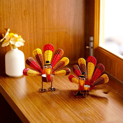 Thanksgiving Turkey Candlestick Alloy