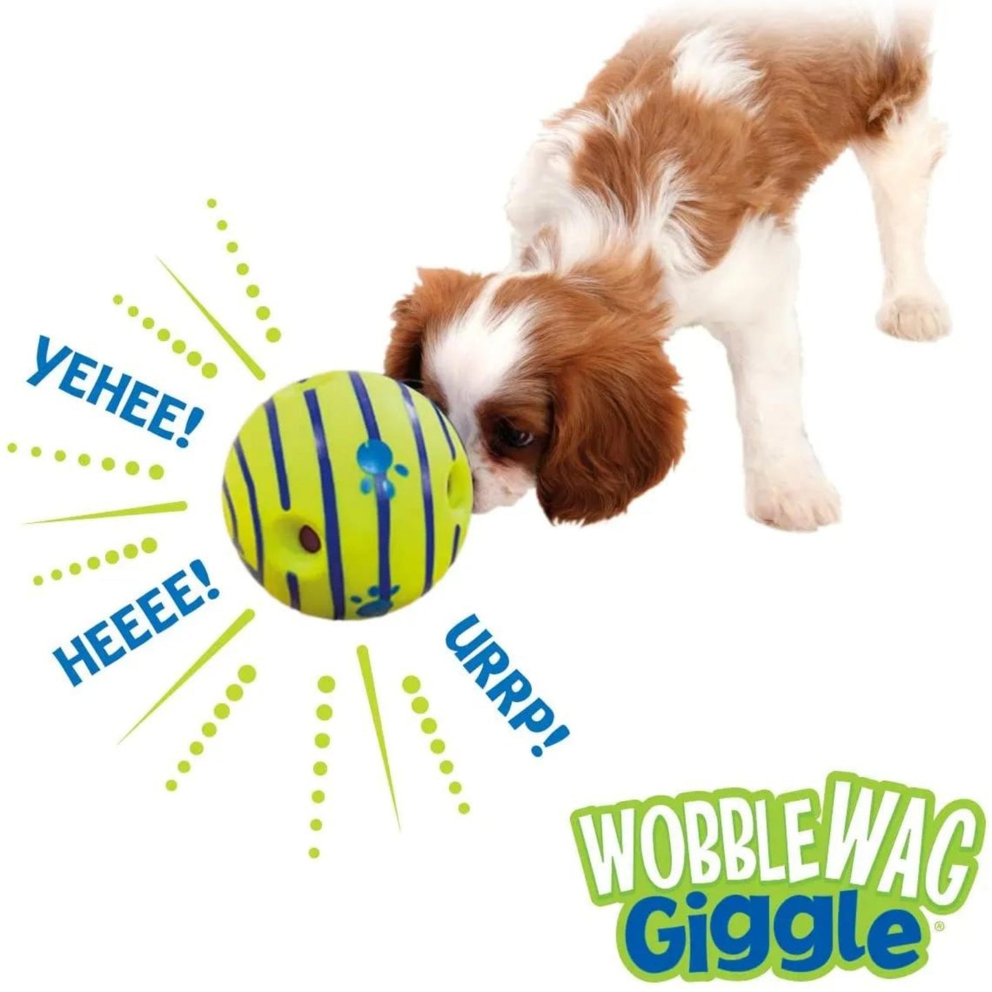 Wobble Wag Giggle Ball - Interactive Dog Toy 4-Pack