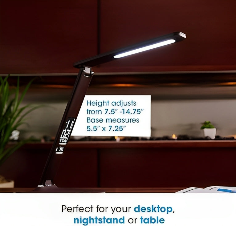 OttLite Executive Desk Lamp with 2.1A USB Charging Port