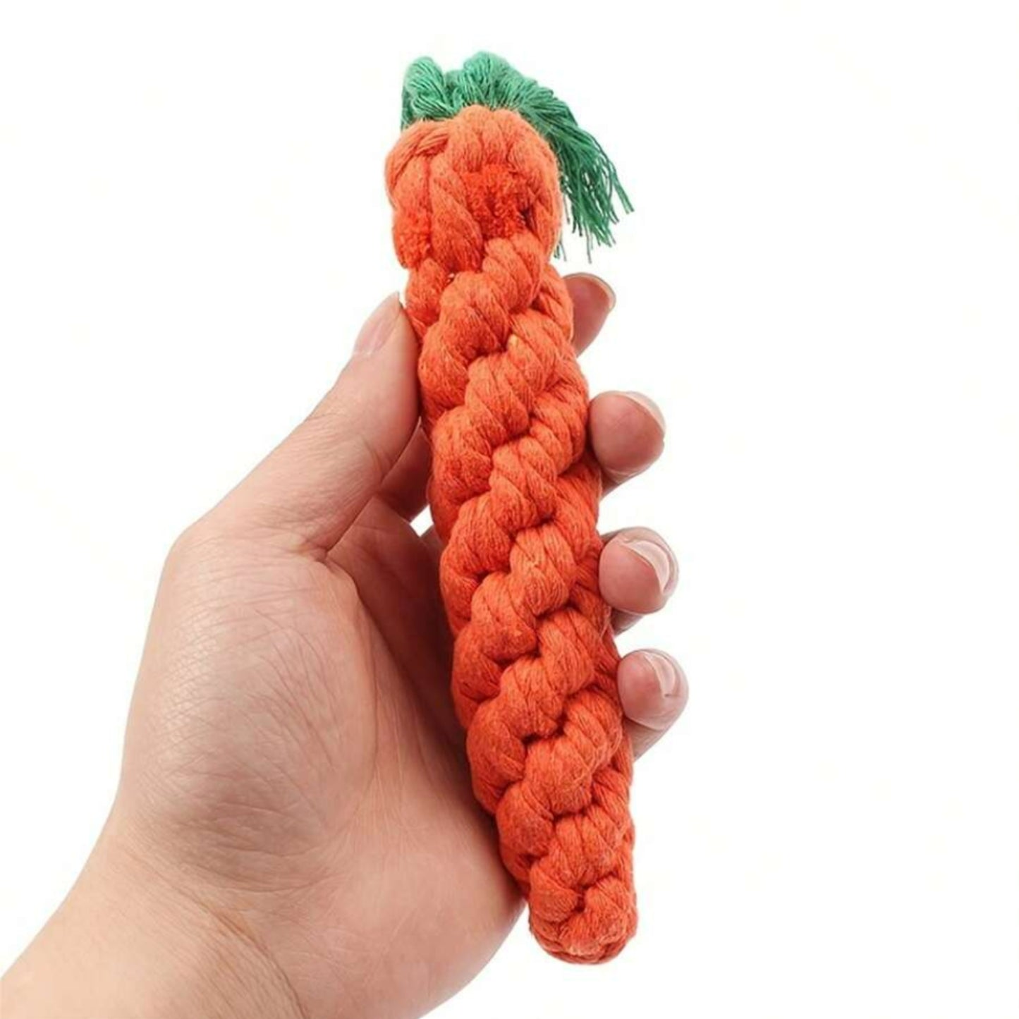 Carrot-Shape Cotton Pet Rope Toy for Puppies