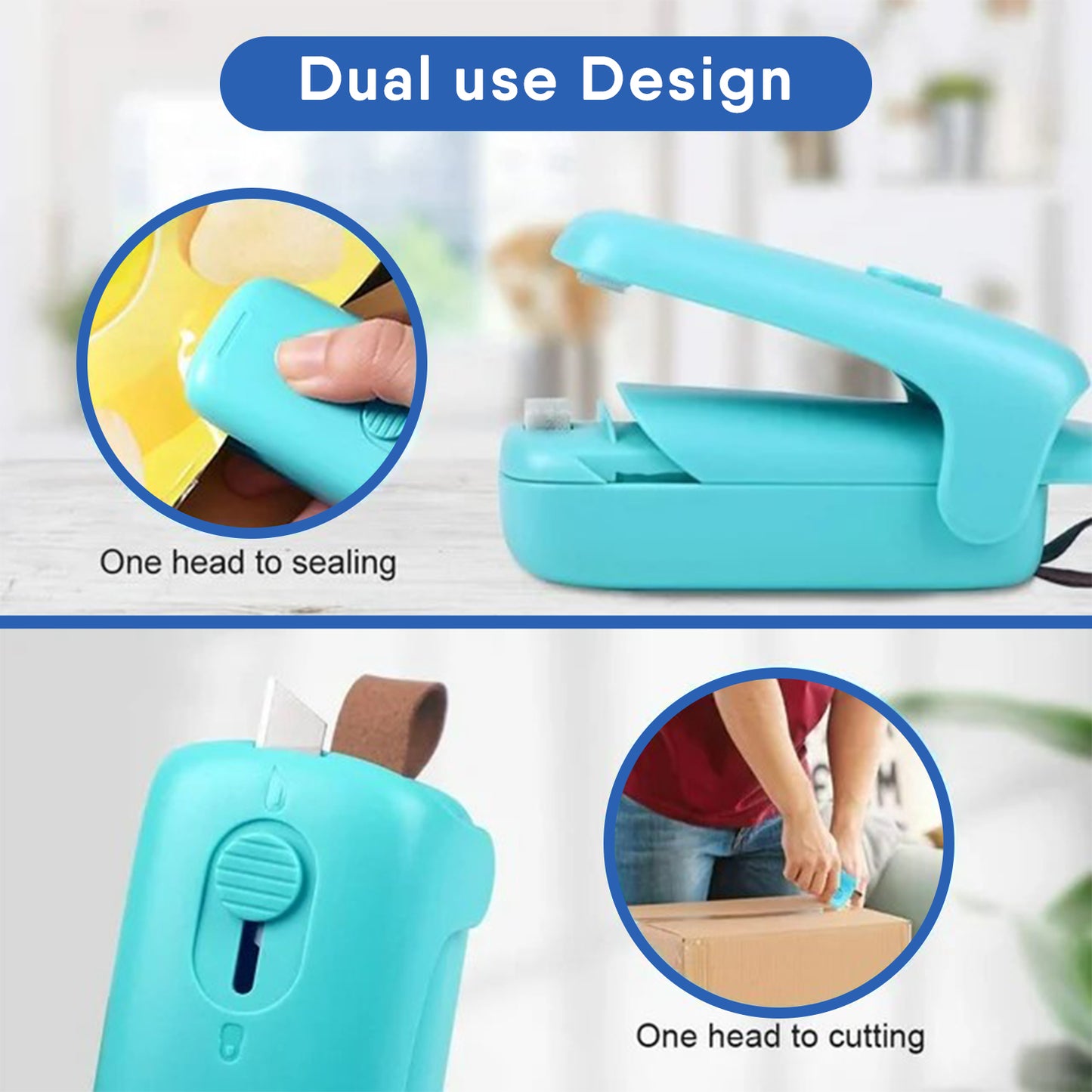 LMETJMA Handheld Vacuum Sealer - 2-in-1 Portable Sealer