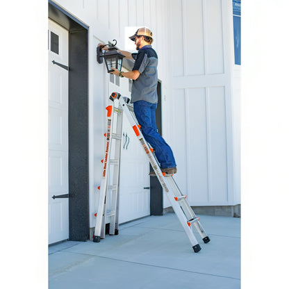 Little Giant MegaLite 17 Ladder with Tip & Glide Wheels