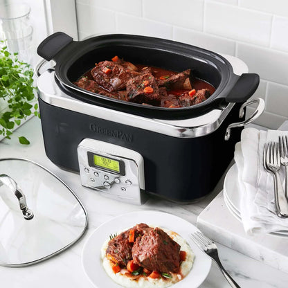 GreenPan Elite 8-in-1 Programmable 6QT Electric Slow Cooker