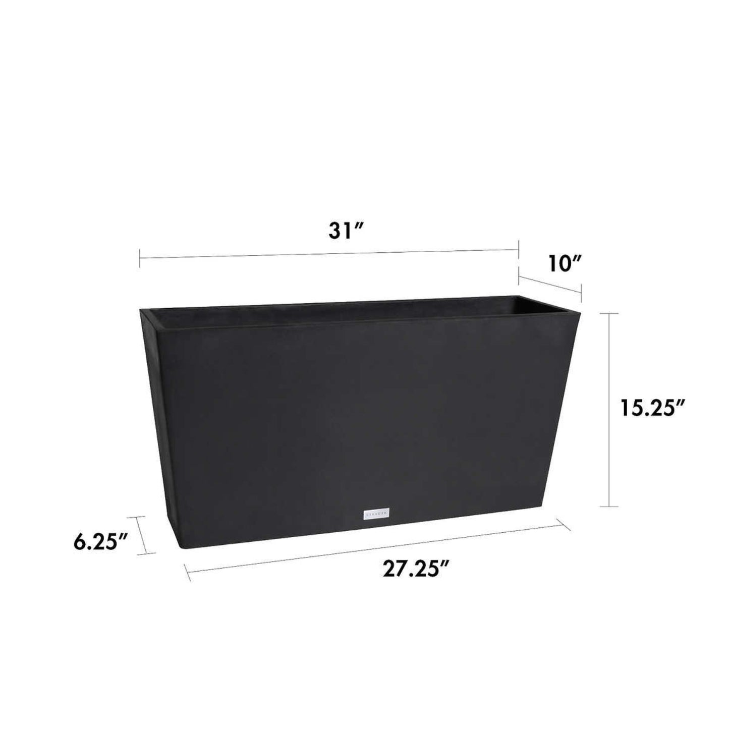 31" Veradek Trough Planter, Pack of 2