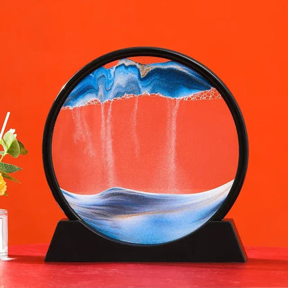 3D Moving Sand Art - Liquid Hourglass