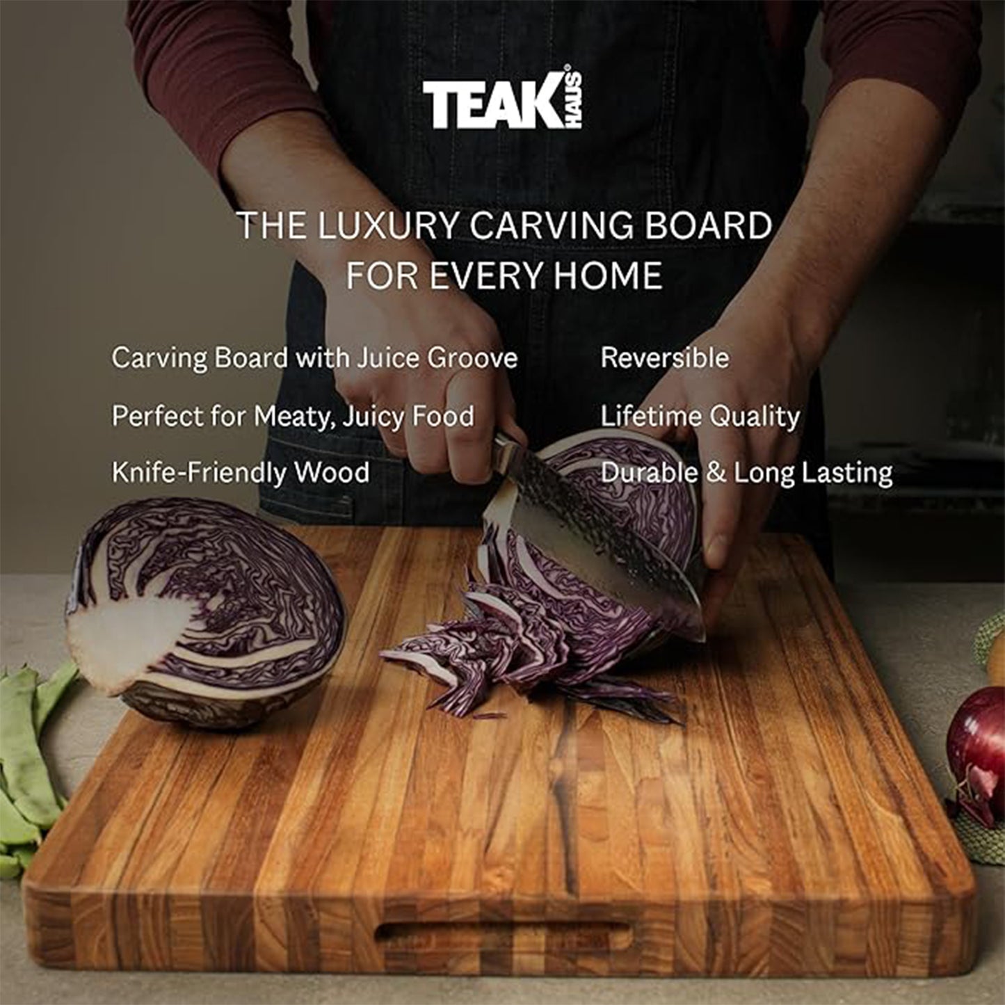 Teakhaus Edge Grain Cutting Board