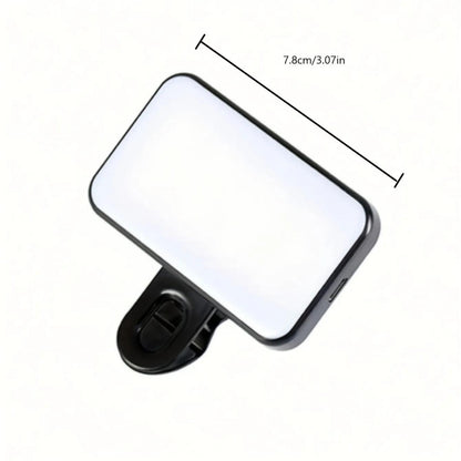 Rechargeable Portable Mini Selfie Light with Adjustable Brightness