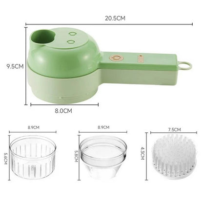 4IN1 Electric Food Processor USB Rechargeable Vegetable Slicer