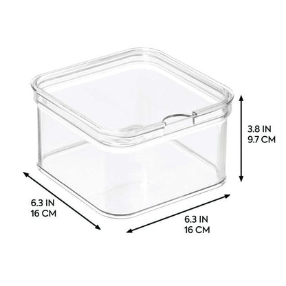 iDesign Transparent Stackable Fridge Bin Set of 6