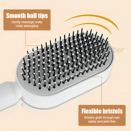 Self Cleaning Hair Brush - Easy Detangle & Massage